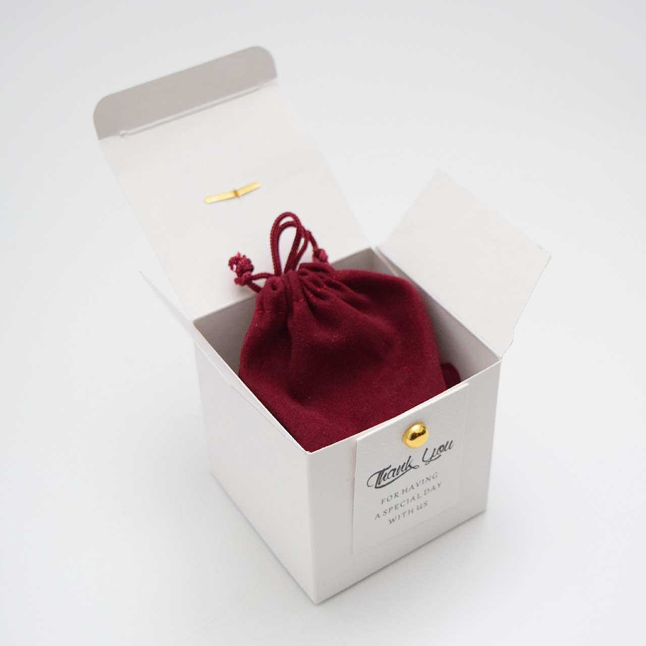 ラッピングセット（ホワイトBOX・巾着袋付き）包装セット