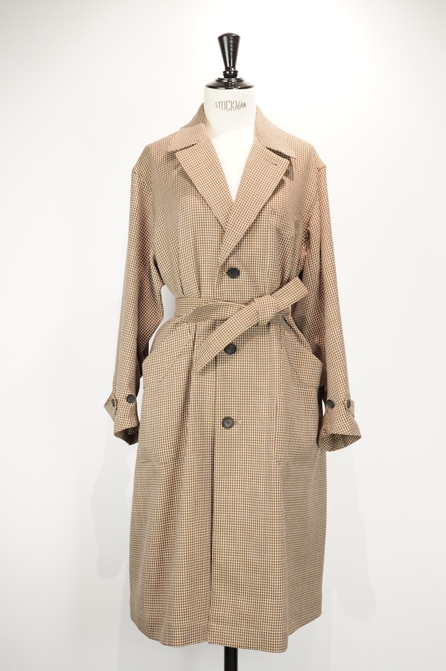 HAVERSACK Women's  / High Twisted Wool Plaid Robe Coat
