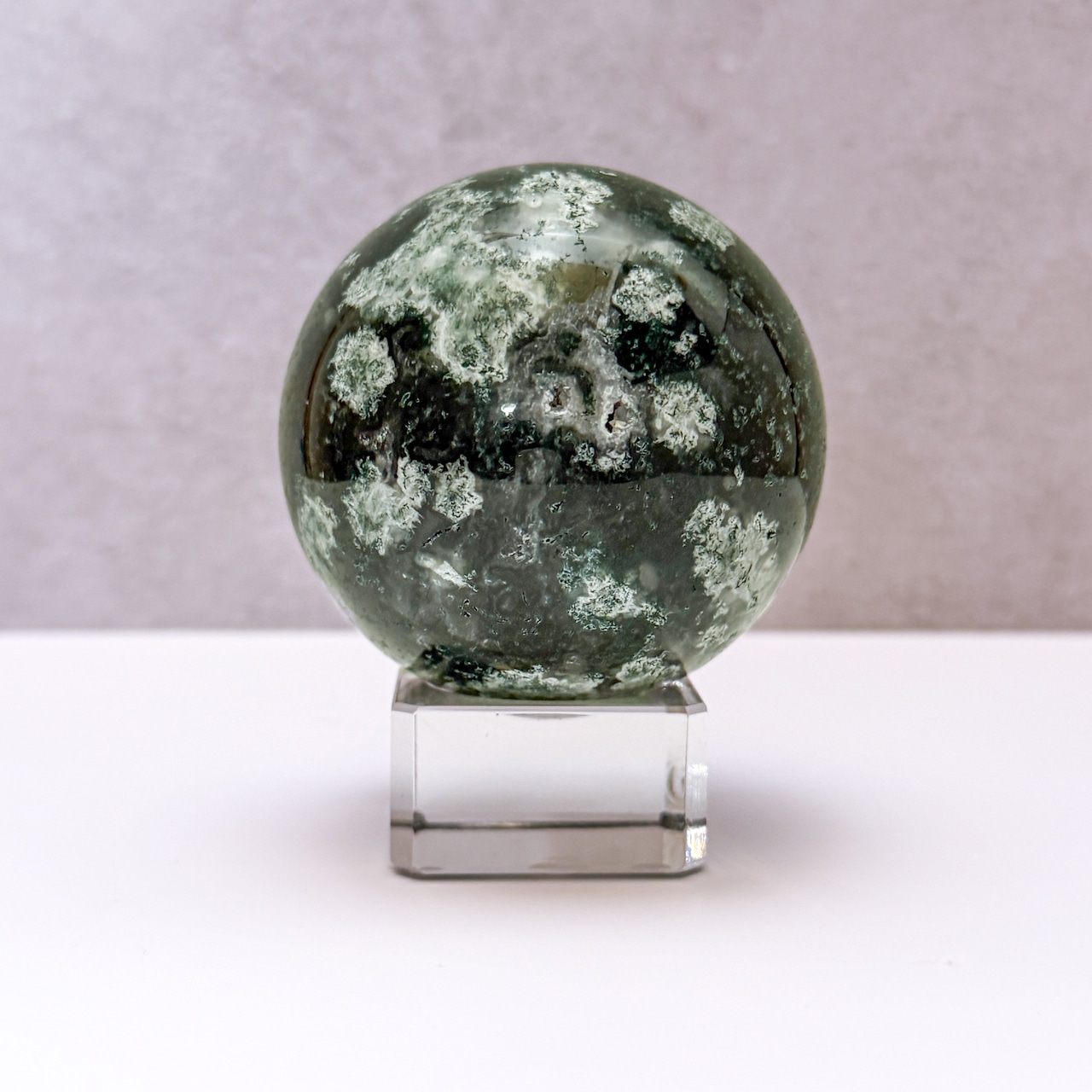 モスアゲート・フラワーアゲート スフィア * Moss Agate * 天然石