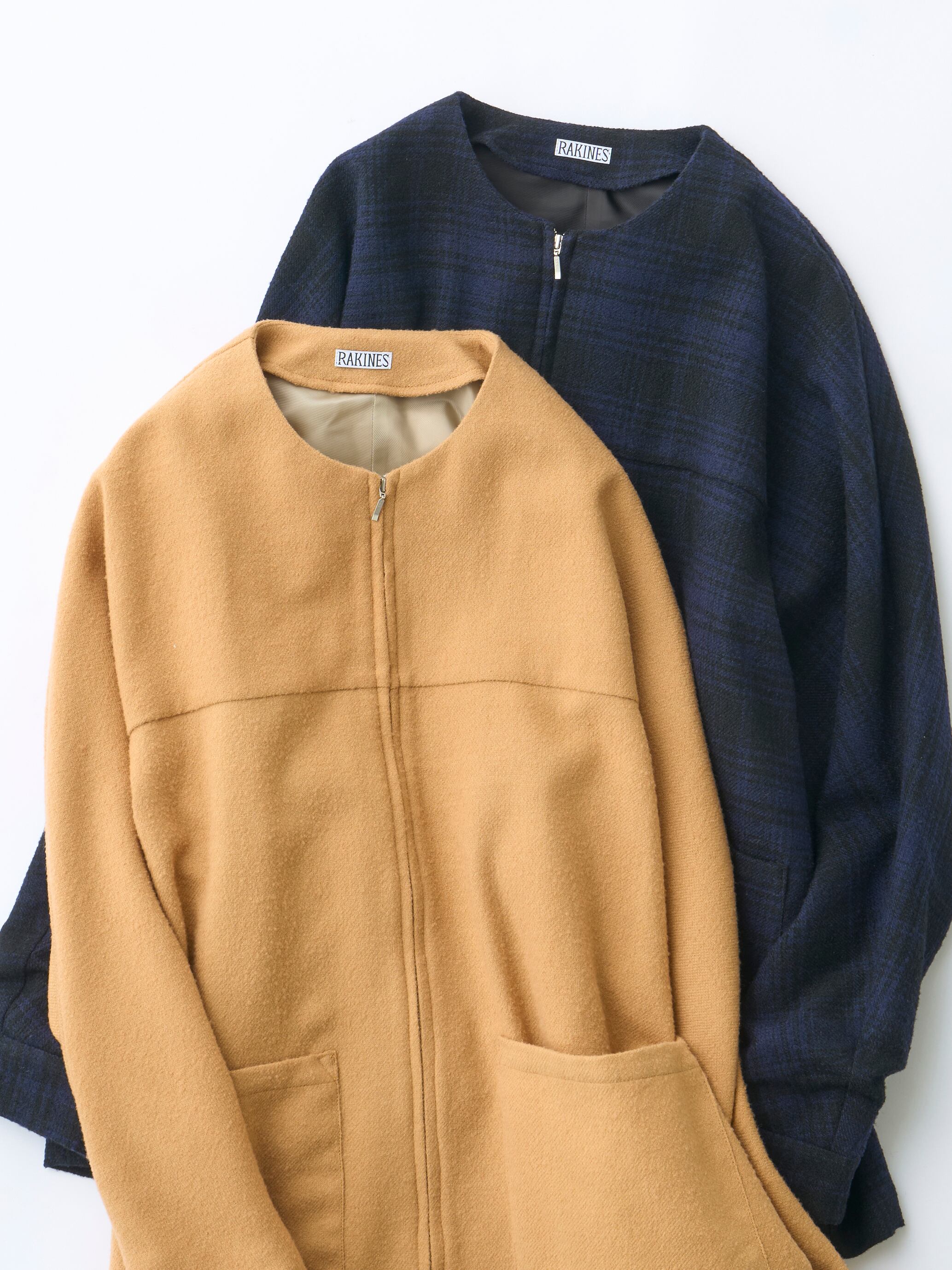 ジャケット・アウター RAKINES Fleece melton blouson 2 RAKINES Fleece melton blouson 2 RAKINES ラキネス フリース メルトン