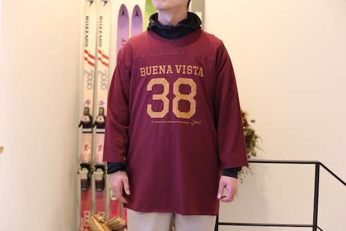 ULTRA HEAVY 別注 Football coverall Apron／Burgundy［ジェリー鵜飼氏 デザイン］