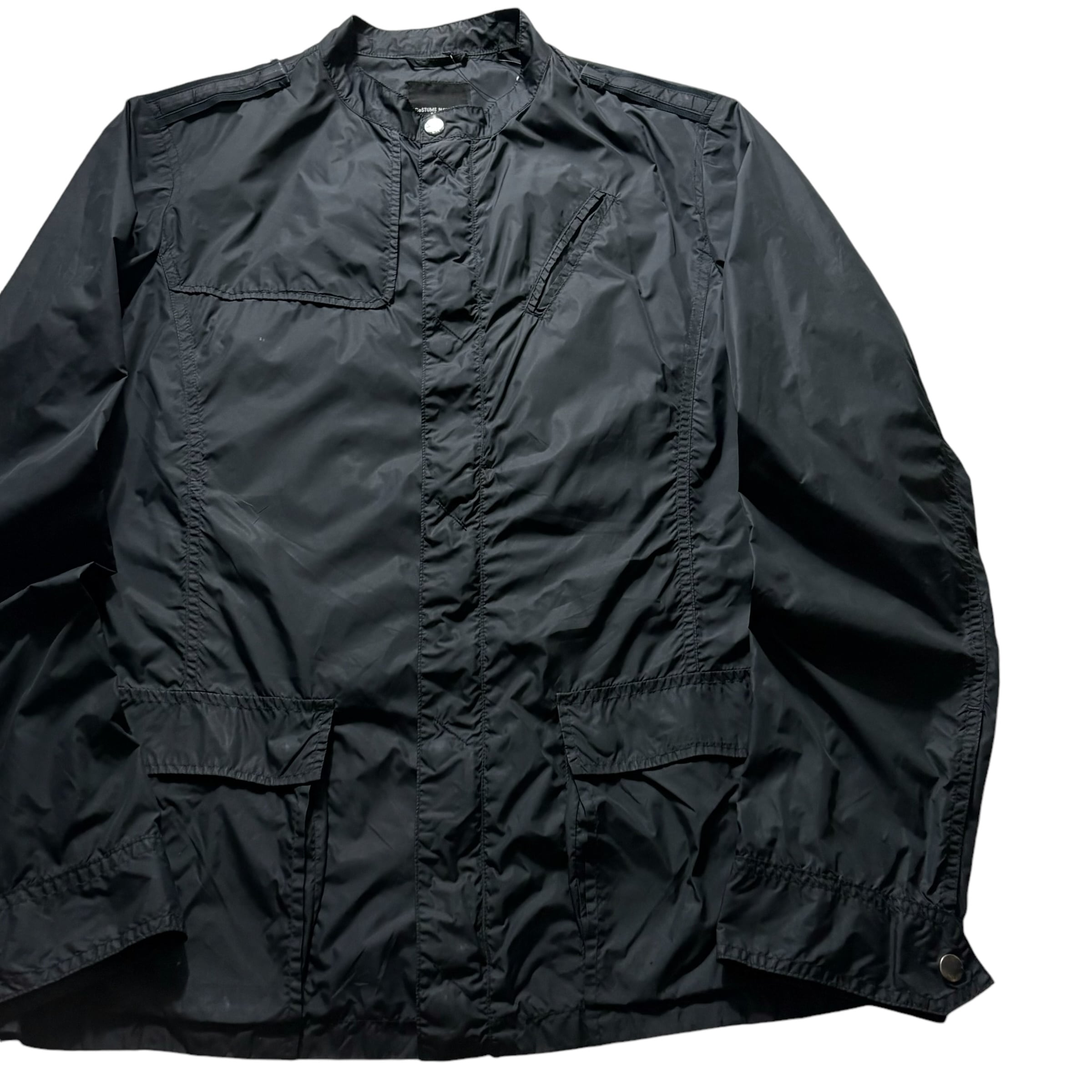 CoSTUME NATIONAL HOMME black nylon riders jacket | NOIR ONLINE