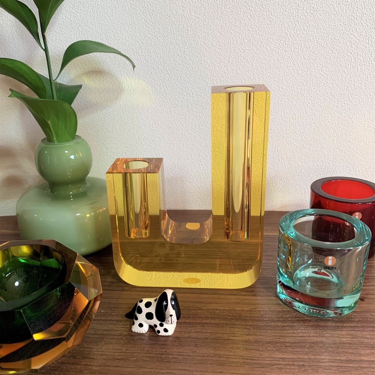 【新品未使用】ヒュプシュ　Aino 花瓶　フラワーベース　花器　Hübsch Hubsch ヒュプシュ ガラスのフラワーベース / Hubsch Duo Vase | ON