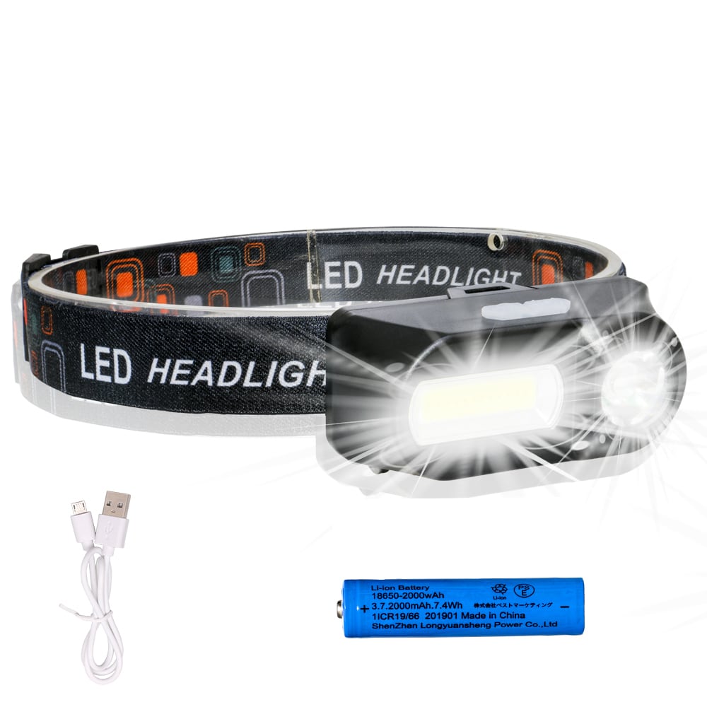 ヘッドライト ヘッドランプ 充電式 作業灯 高輝度 超軽量 強力 小型