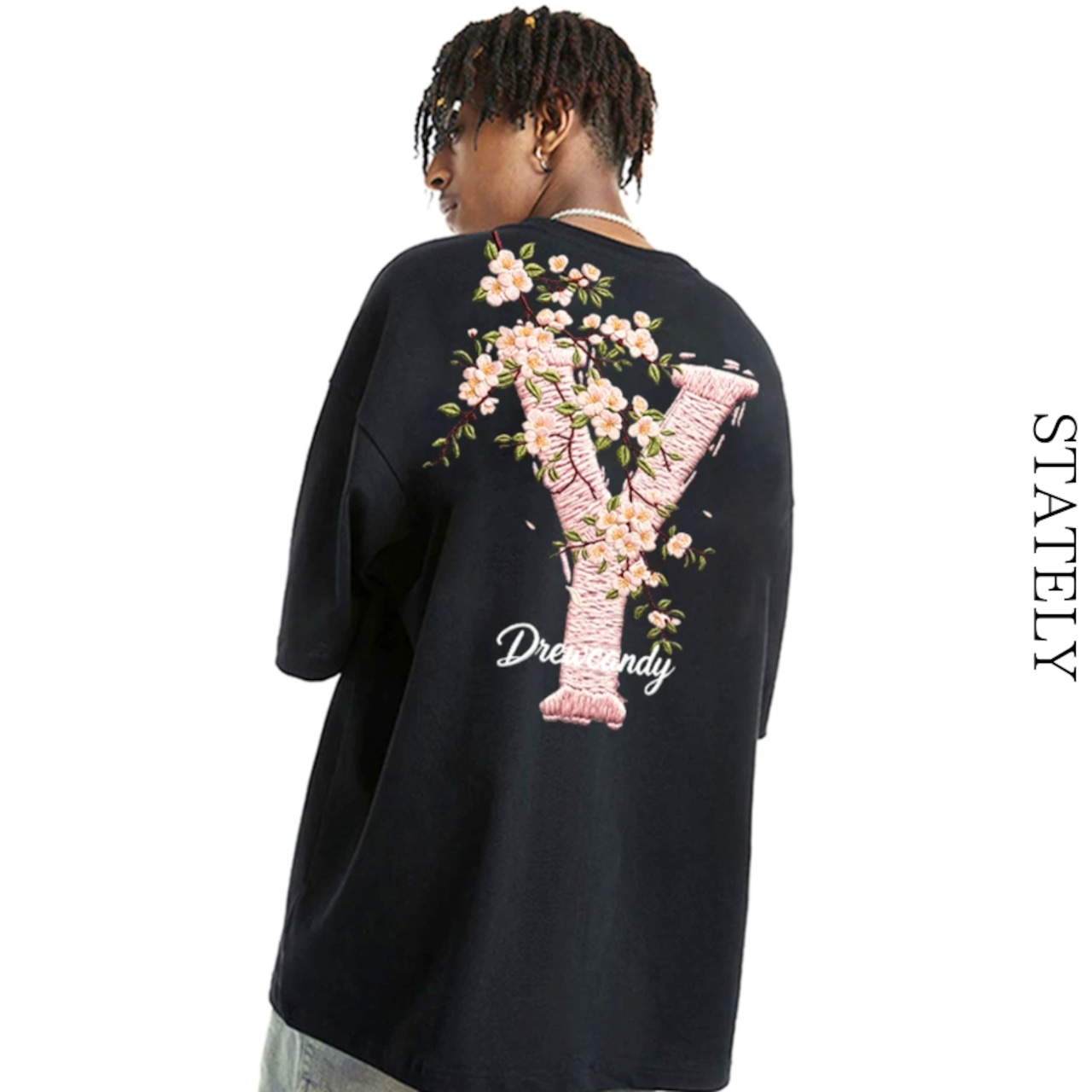 Cherry Blossom Y エンブロイダリー Tee/3color_T268・画像6
