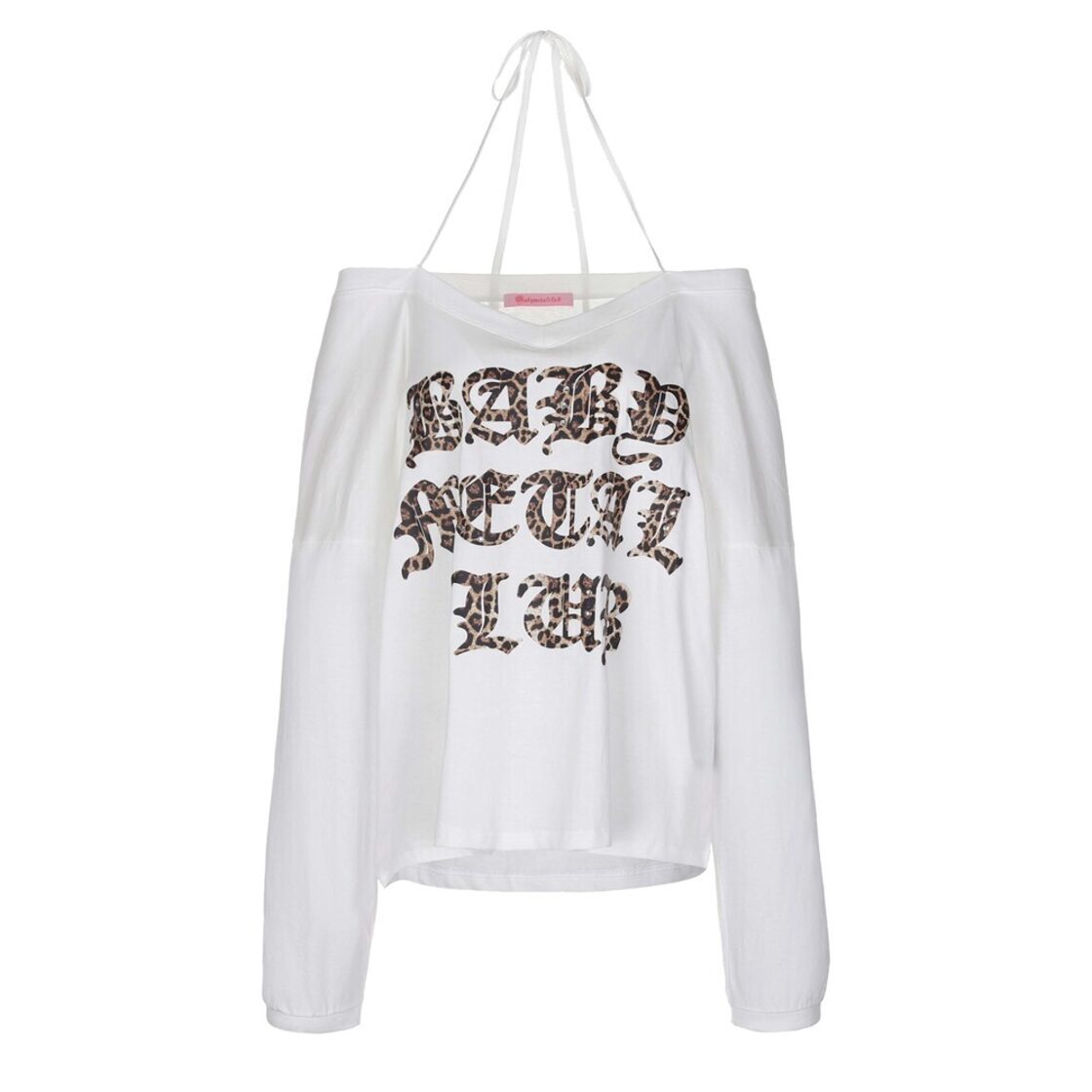 Baby metal club] Leopard logo string tee (white) 正規品 韓国 