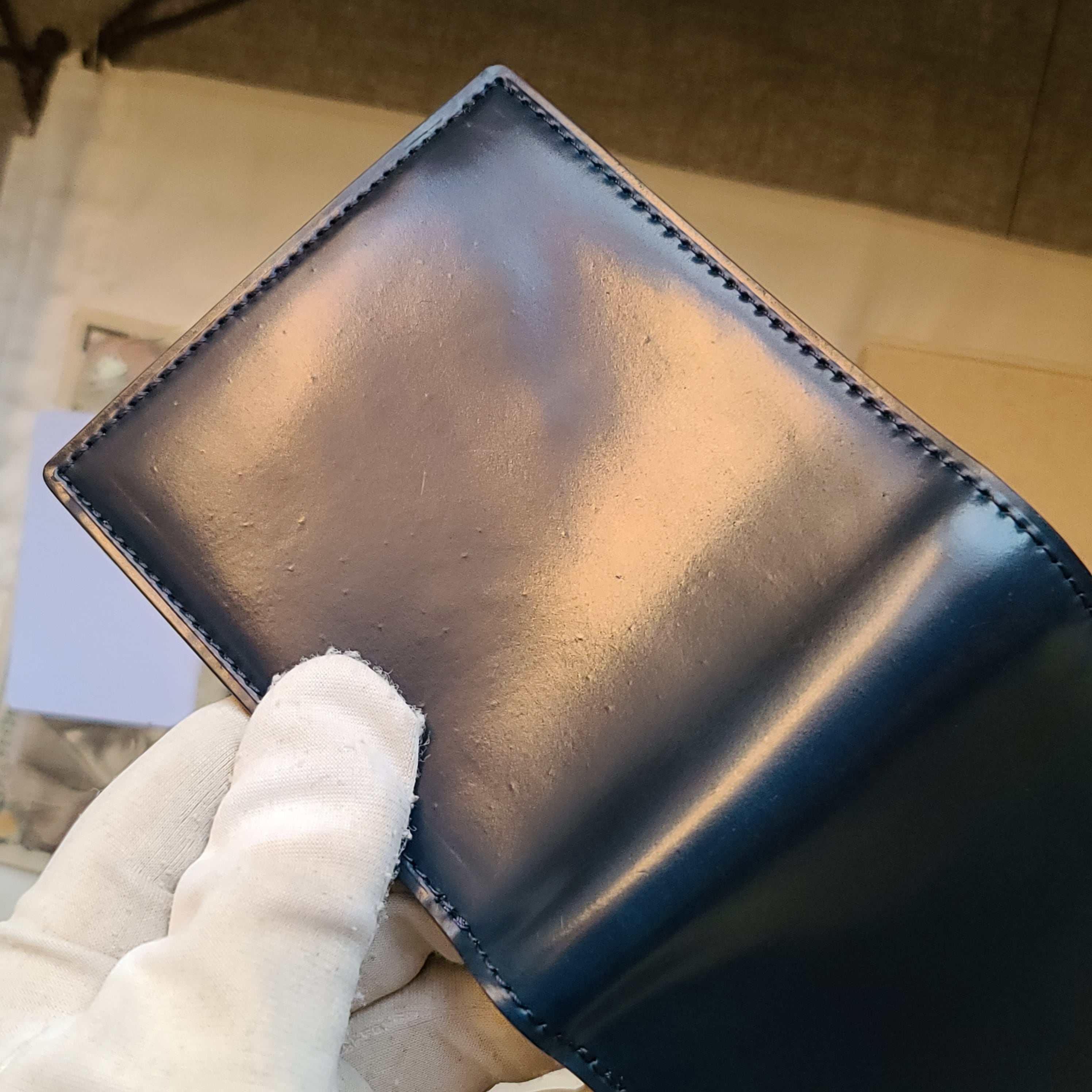 ガンゾ SHELL CORDOVAN 2(シェルコードバン2) 二つ折り財布 ネイビー | いずみ HORWEEN ShellCORDOVAN cordovan ホーウィン シェルコードバン 財布 札 激安 ガンゾ SHELL CORDOVAN 2(シェルコードバン2) 二つ折り財布 ネイビー | いずみ HORWEEN ShellCORDOVAN cordovan ホーウィン シェルコードバン 財布 札 激安