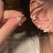 洗練された蝶モチーフの耳クリップ 인테리어