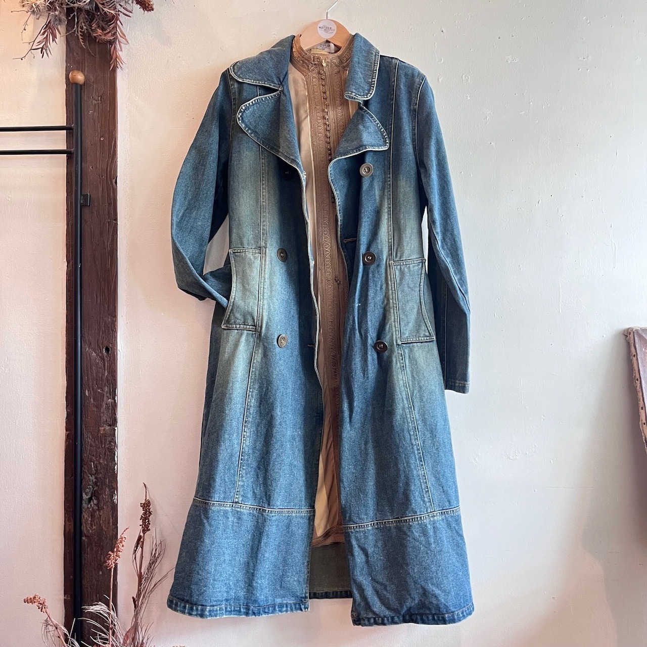 denim trench coat /ヨーロッパ古着デニムトレンチコート | MOTHER 