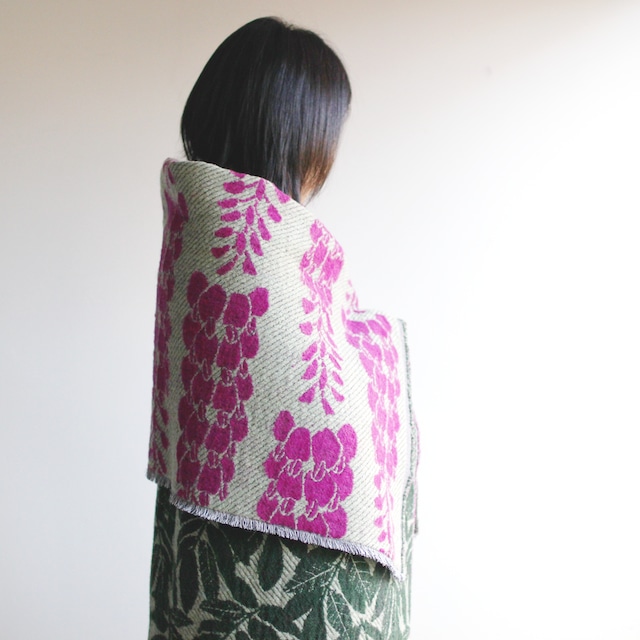 YURI HIMURO | BLOOM blanket / WISTERIA purple / L