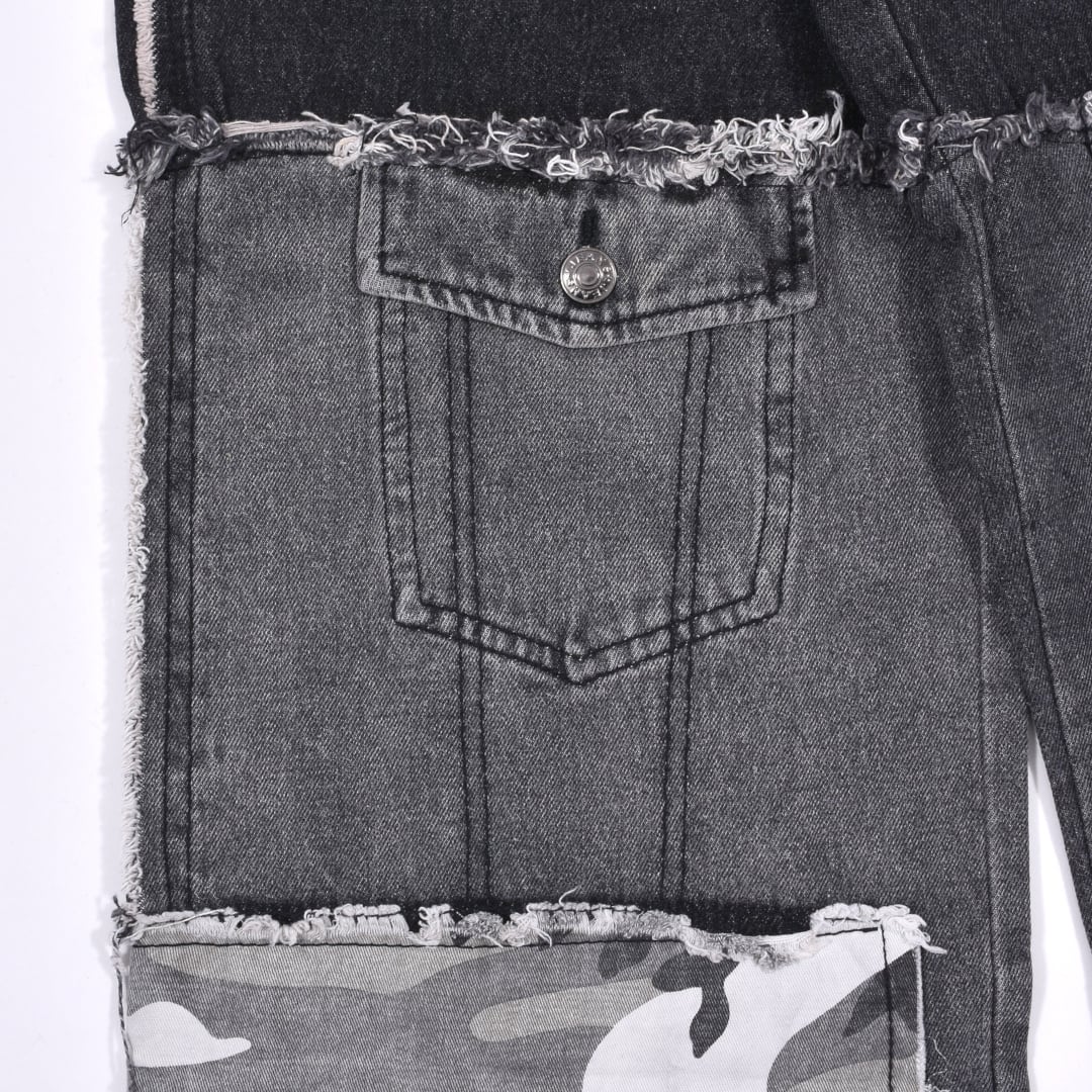 50%OFF】デニム×カモフラ ドッキングデニム | VOLCAN&APHRODITE