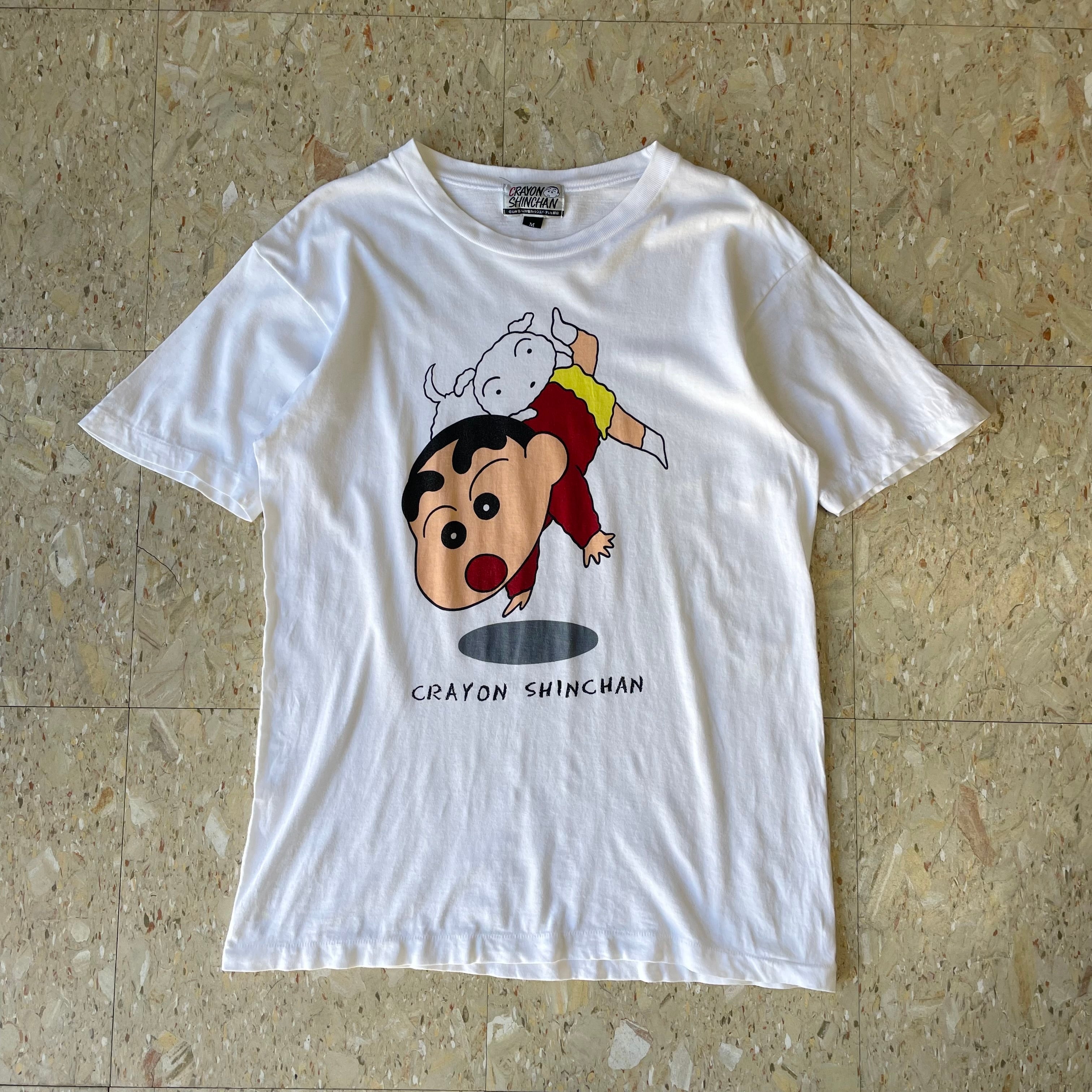 ★レア★ 90s クレヨンしんちゃん Tee ホワイト 90s 【クレヨンしんちゃん】 Tシャツ ホワイト size.M | 古着屋 芥