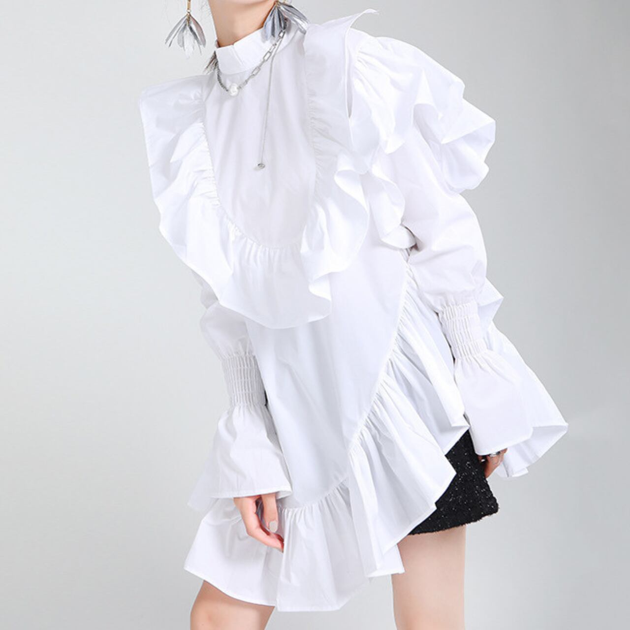 フリルミニワンピース A0017