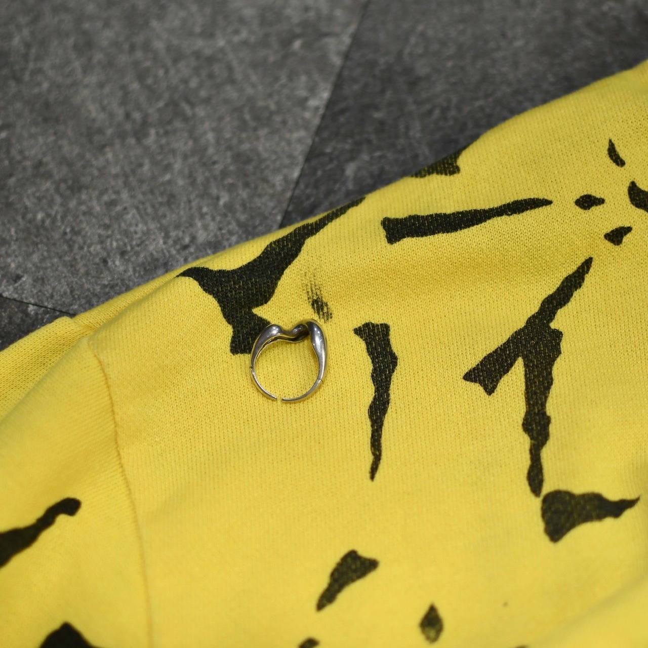 pattern cut off half sleeve sweat