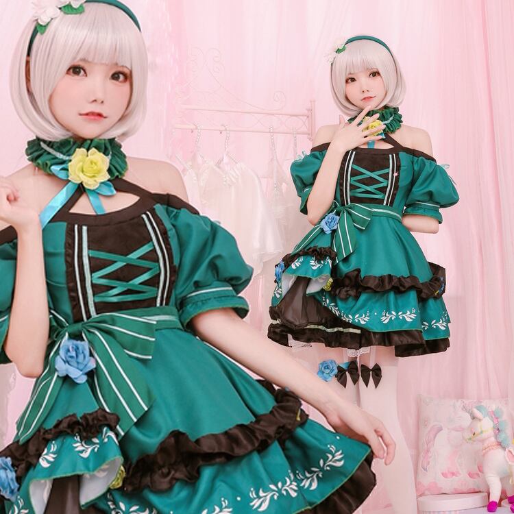 初音ミク チェリーポップ コスプレ 衣装 ウィッグ フルセット 初音ミク チェリーポップ コスプレ 衣装 ウィッグ フルセット