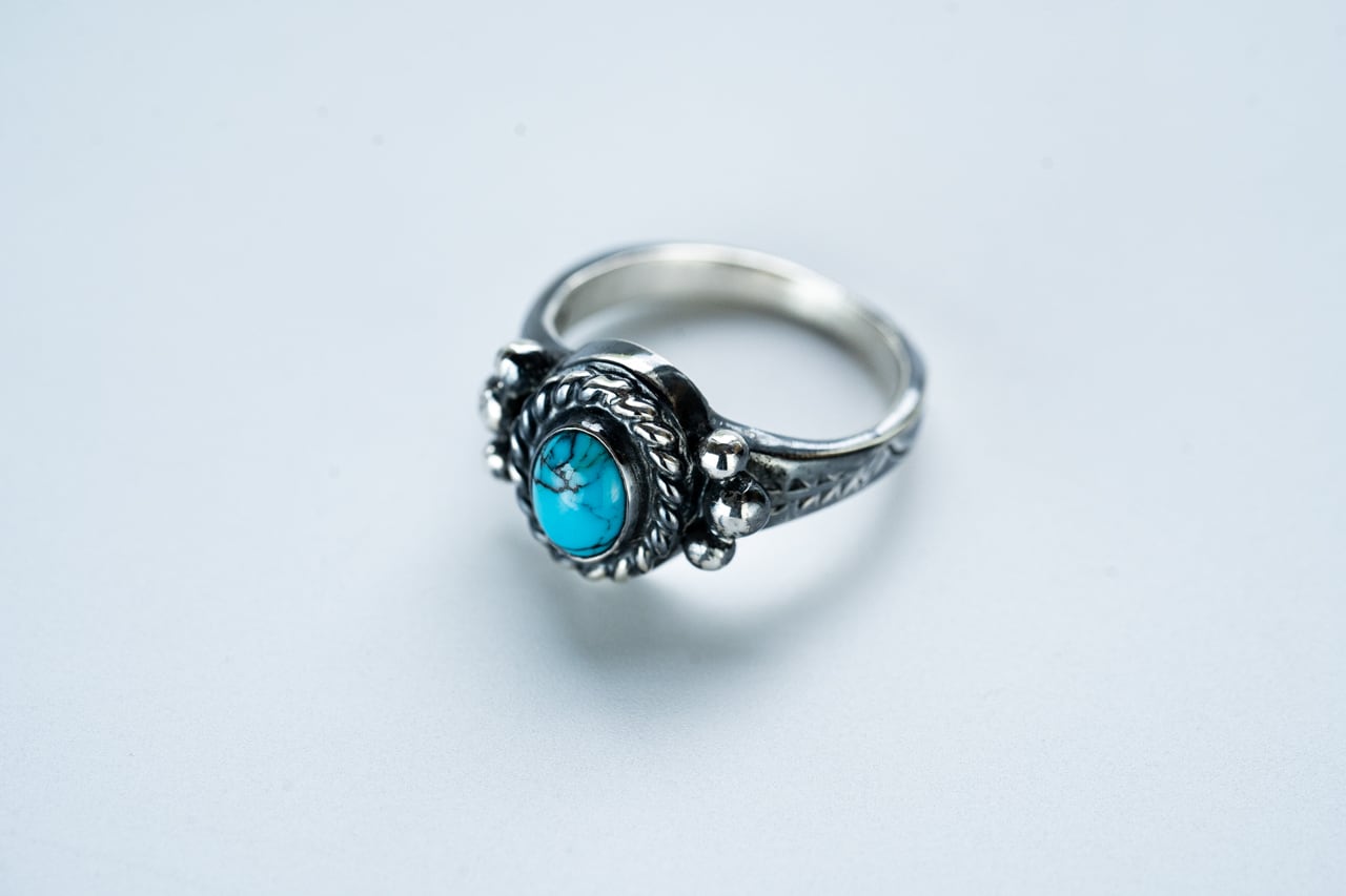 sasaki☺︎の購入リンク R-094 Native oval signet ring (turquoise) | WAKAN SILVER SMITH