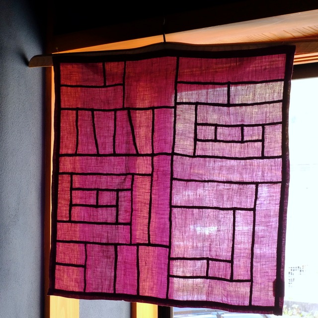 【GYAFUN】ちゅうくらいのポジャギ「ボルドー」