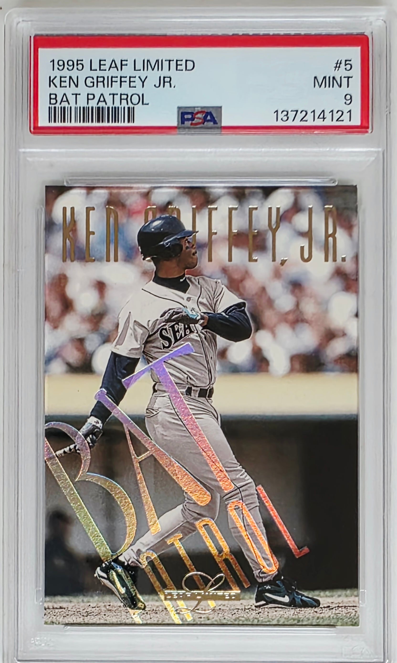 Ken Griffey Jr | 1995 Bat Patrol LEAF Limited | Seattle Mariners