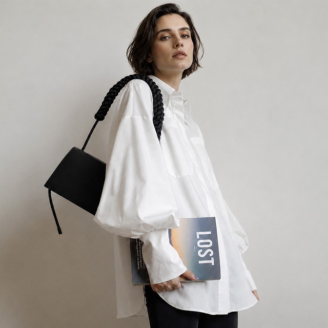 Oversized volume sleeve shirt A00005