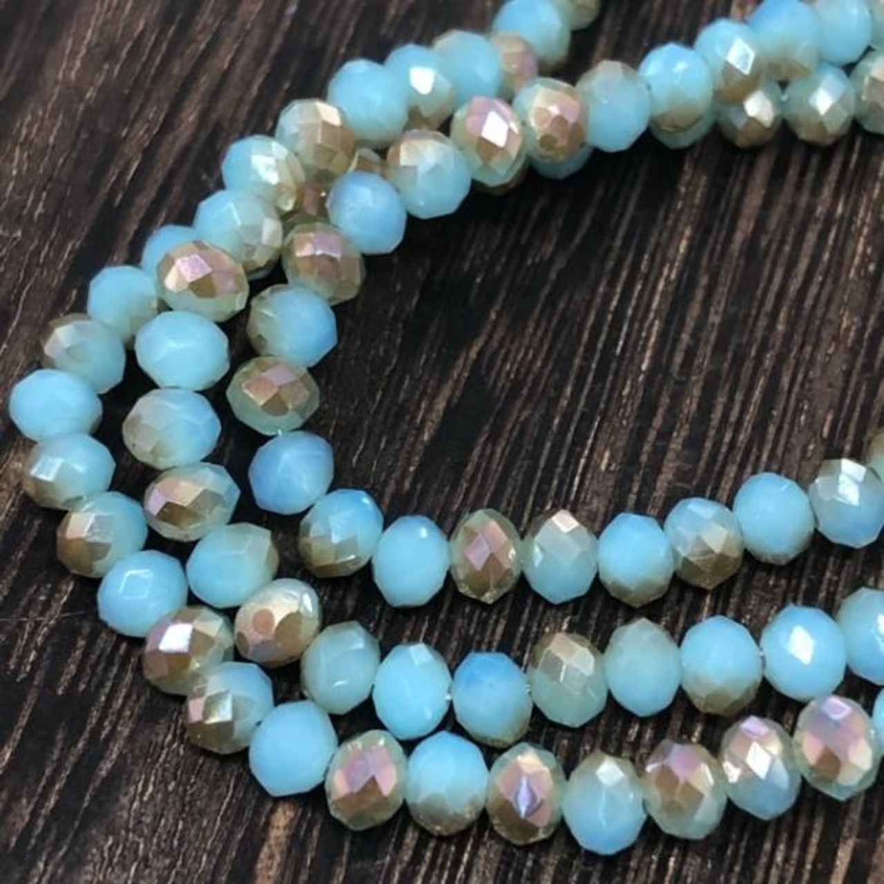 【10個】チェコクリスタルビーズ/スペーサー/ガラス