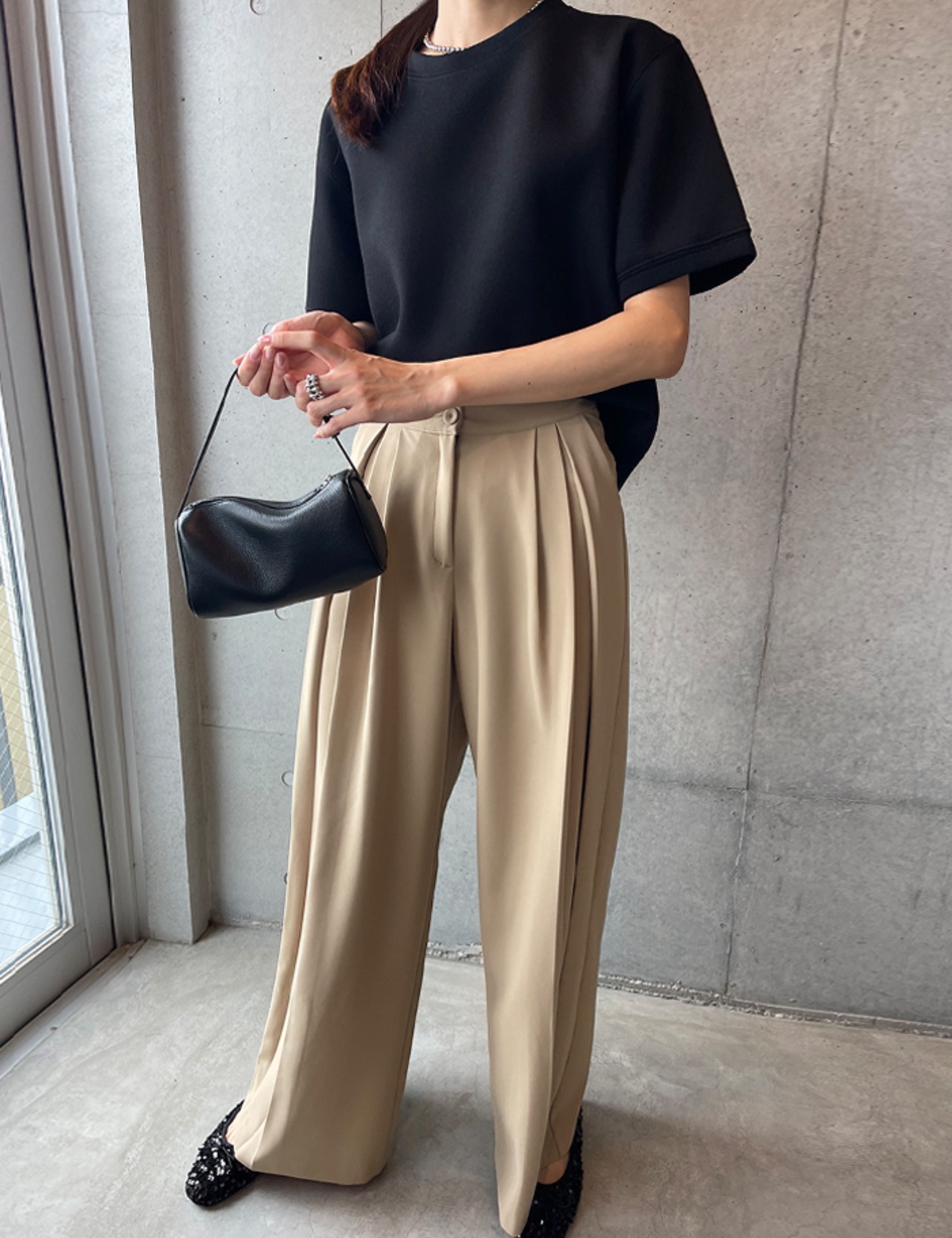 【25aw】Premium Pin-tuck Slacks_4colors