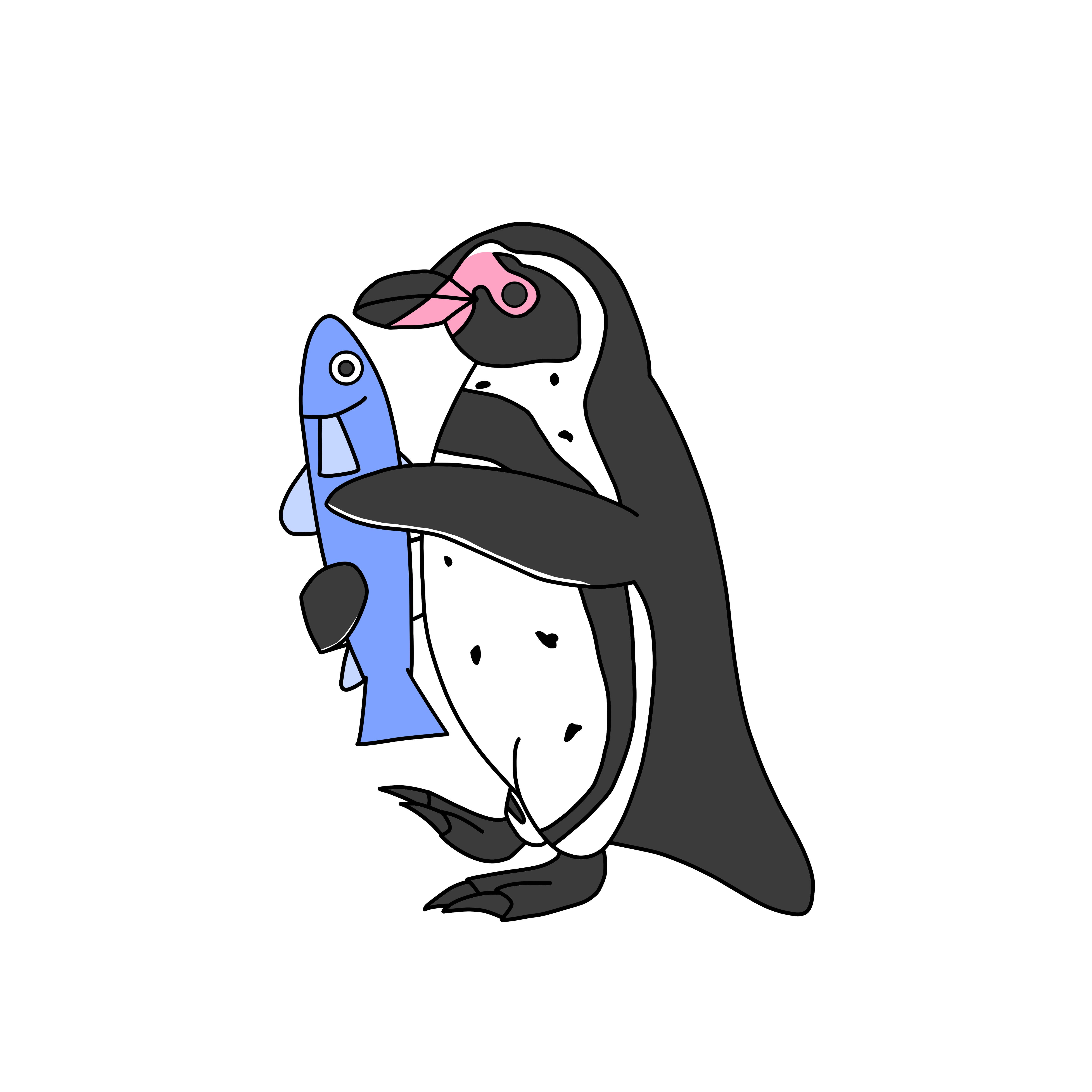 ペンギンパレード ジップアップパーカー 全2色 ぺものづくり