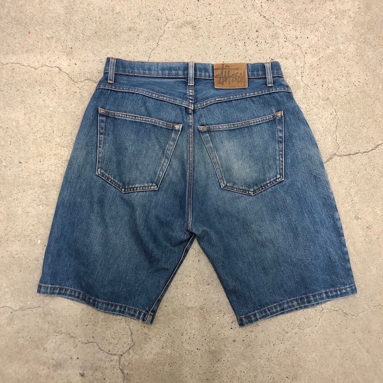 90s OLD STUSSY/Denim Shorts/USA製/W32/デニムショーツ/ショート