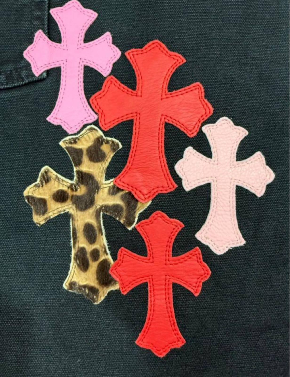※最終値下❗️超希少❗️超希少サイズ❗️クロムハーツ　赤クロスパッチ CHROME HEARTS（クロムハーツ） 銀座店 SALE レーシング1 シングル