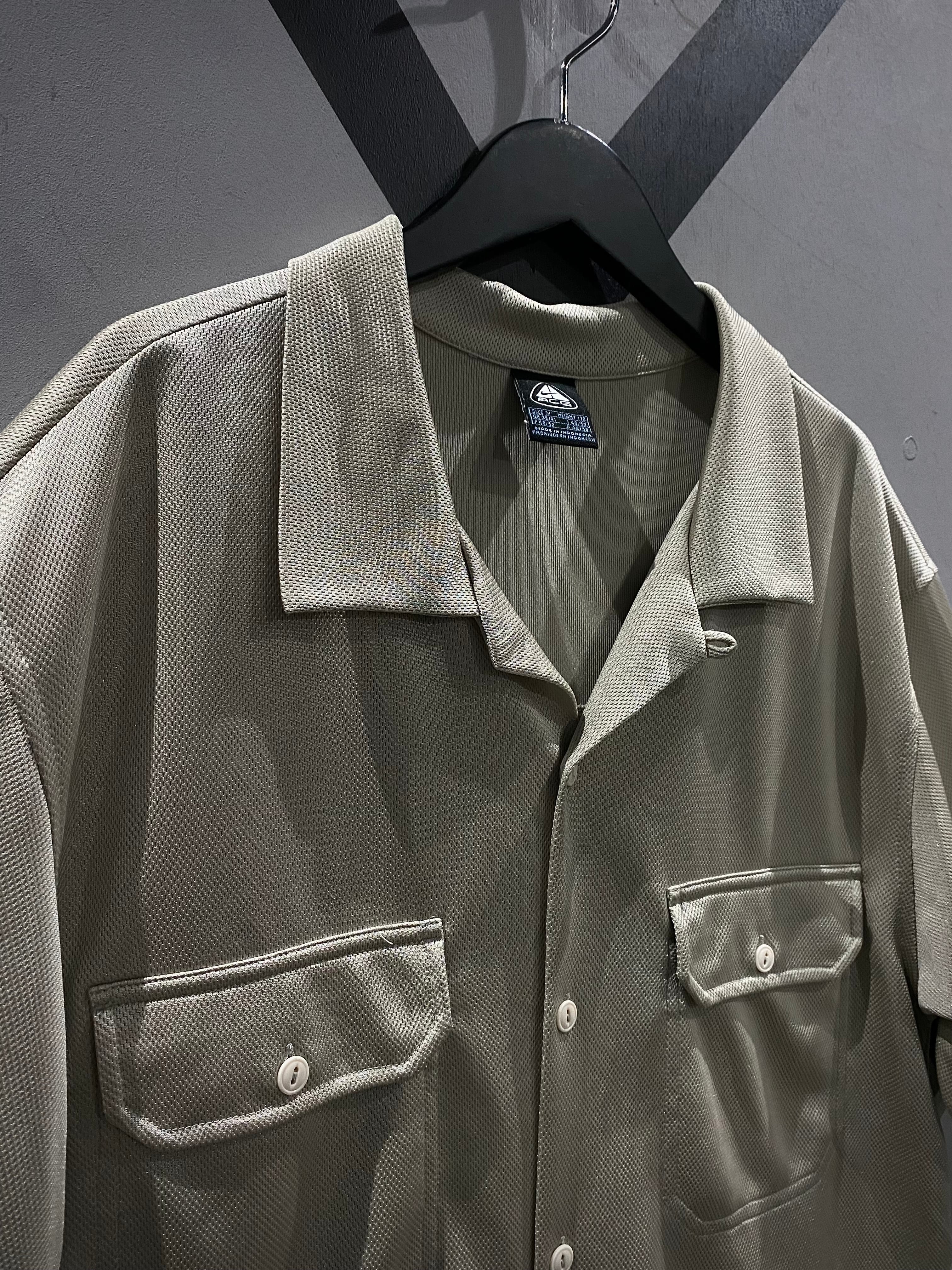 X VINTAGE】“NIKE ACG” Pocket Gimmick Vintage S/S Open Collar Shirt