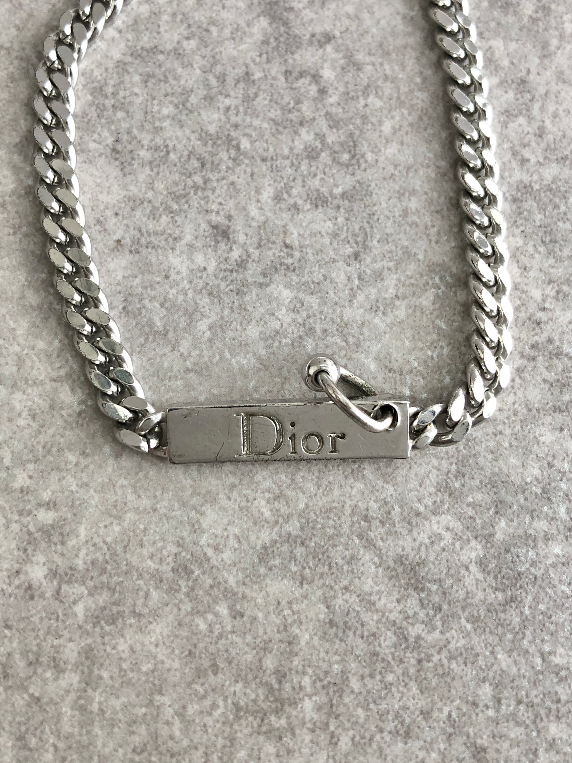 Christian Dior クリスチャン ディオール ブレスレット シルバー ロゴ