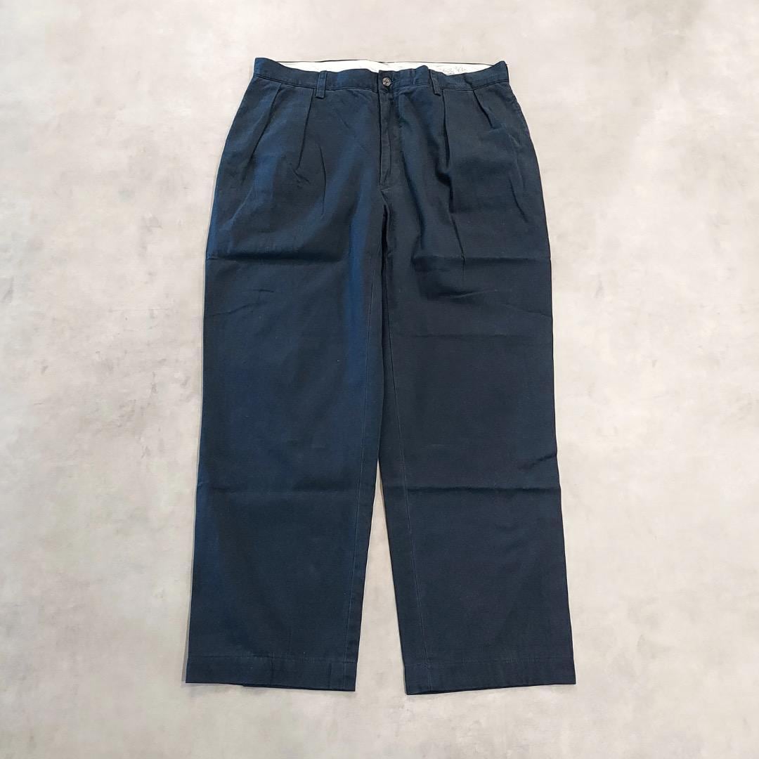 ポロ ラルフローレン W36 ポロチノ チノパン ボトム 古着 紺 16697