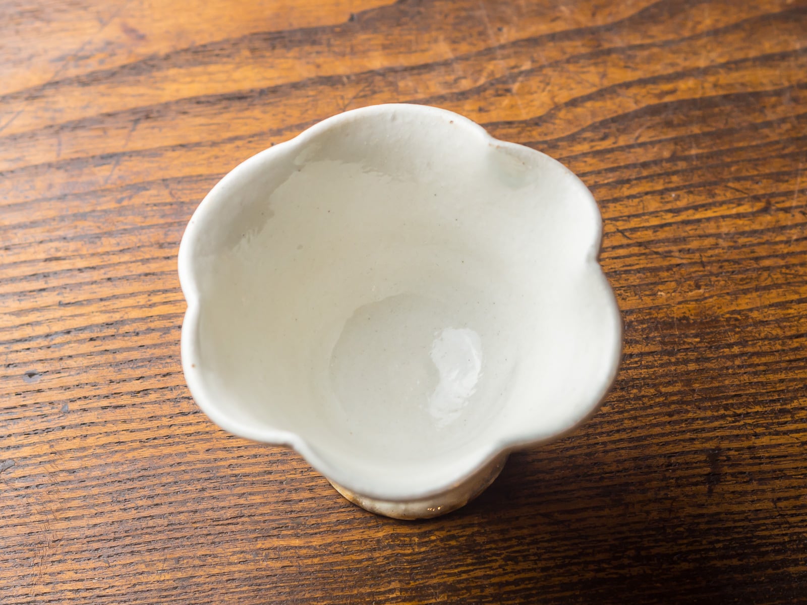 粉引 輪花高台鉢 （小鉢・豆鉢）／古谷 浩一