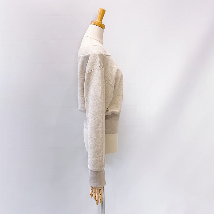 LAGUNAMOON ラグナムーン ウエストZIPラメスウェットプルオーバー