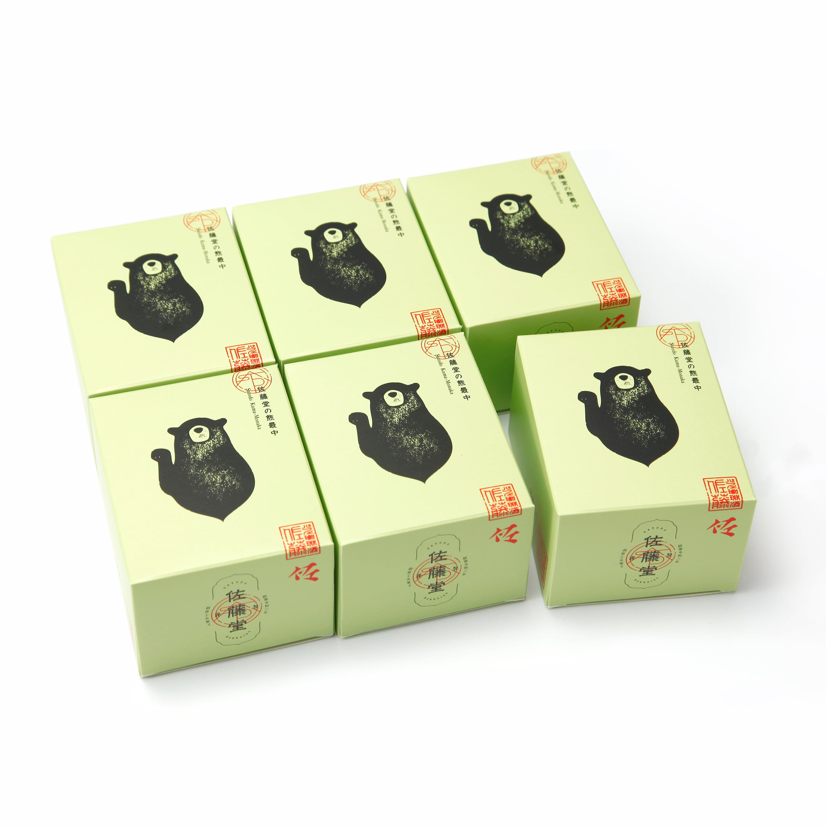 バラ売り【北海道 熊もなか（ピスタチオ餡と小倉餡）】 ☆5月中旬〜9