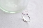 【ONE-OF-A-KIND】oval ring #12 SV925 <rose quartz> / リング ＜ローズ・クォーツ＞