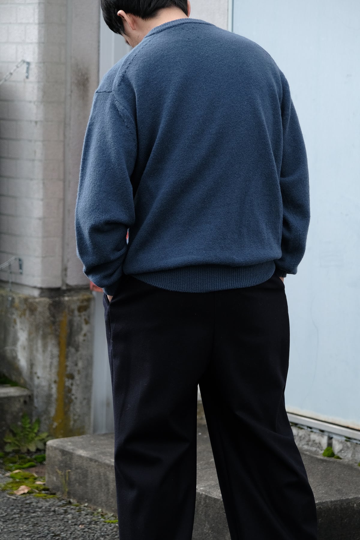 バトナー(BATONER) メンズ/BLUEFACE CREW NECK/SHADOW GRAYカラー