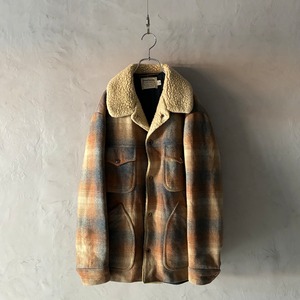 -PENDLETON- 70's shadow check wool ranch coat