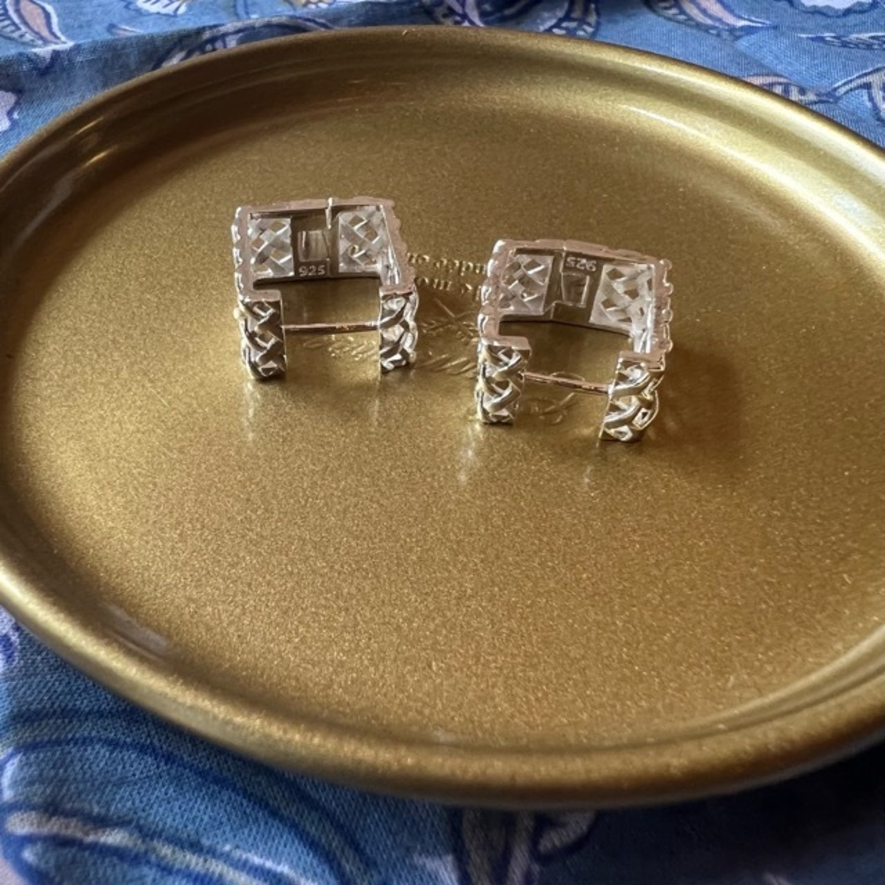 TOPANGA Jewelry 　Vintage-style square earrings　ヴィンテージスタイル　スクエアピアス　ピアス　スクエア　シルバー　ギフト　プレゼント