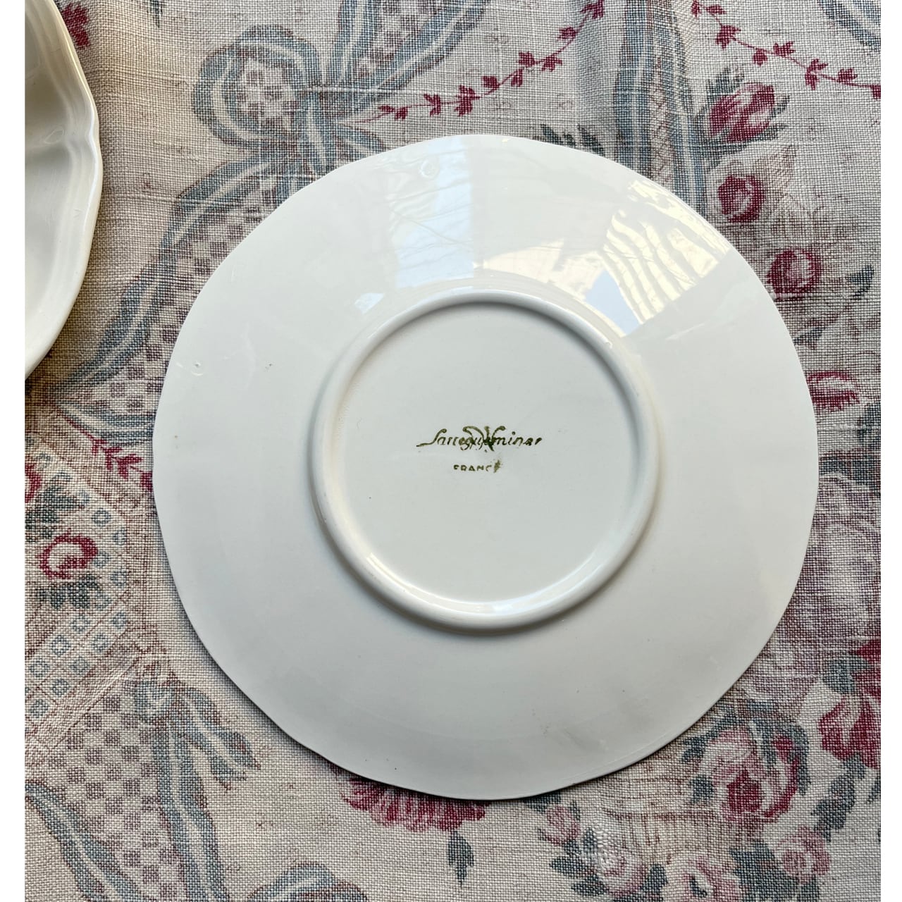 フランス製 ヴィンテージ 食器】サルグミンヌ 花リム カップ＆ソーサー