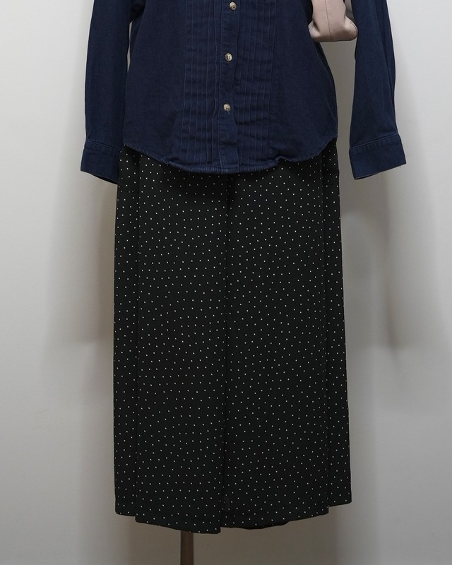 90s dot design skirt / euro vintage