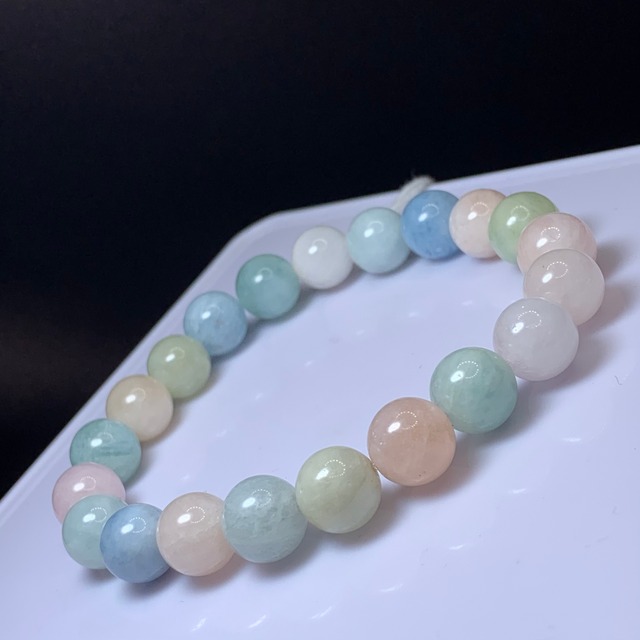 1.ポップカラー☆ミックスベリルブレスレット