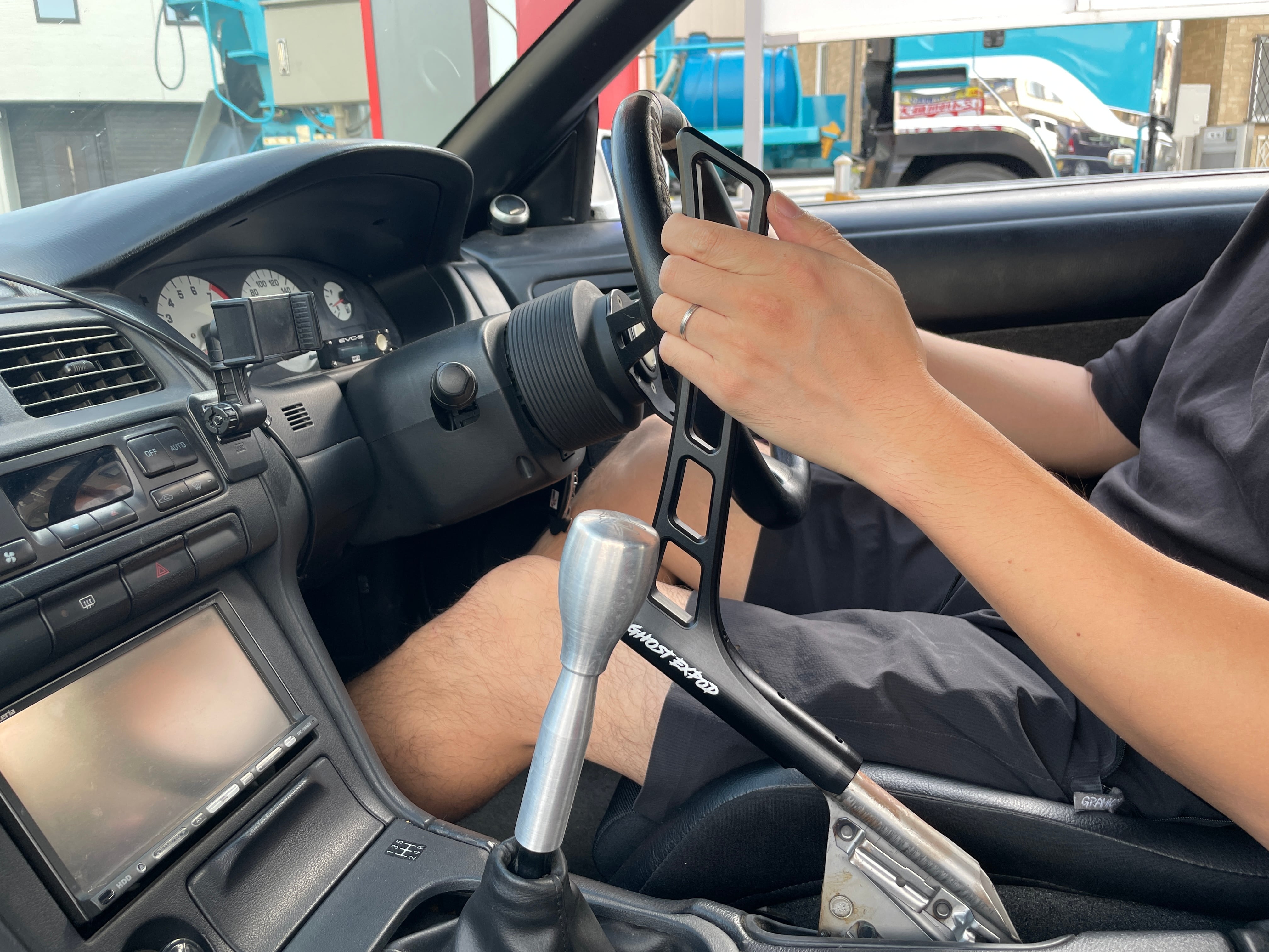 GHOST EXPOD(ゴーストエキスポッド)ステアリング しんどく Tiffanyカラー 