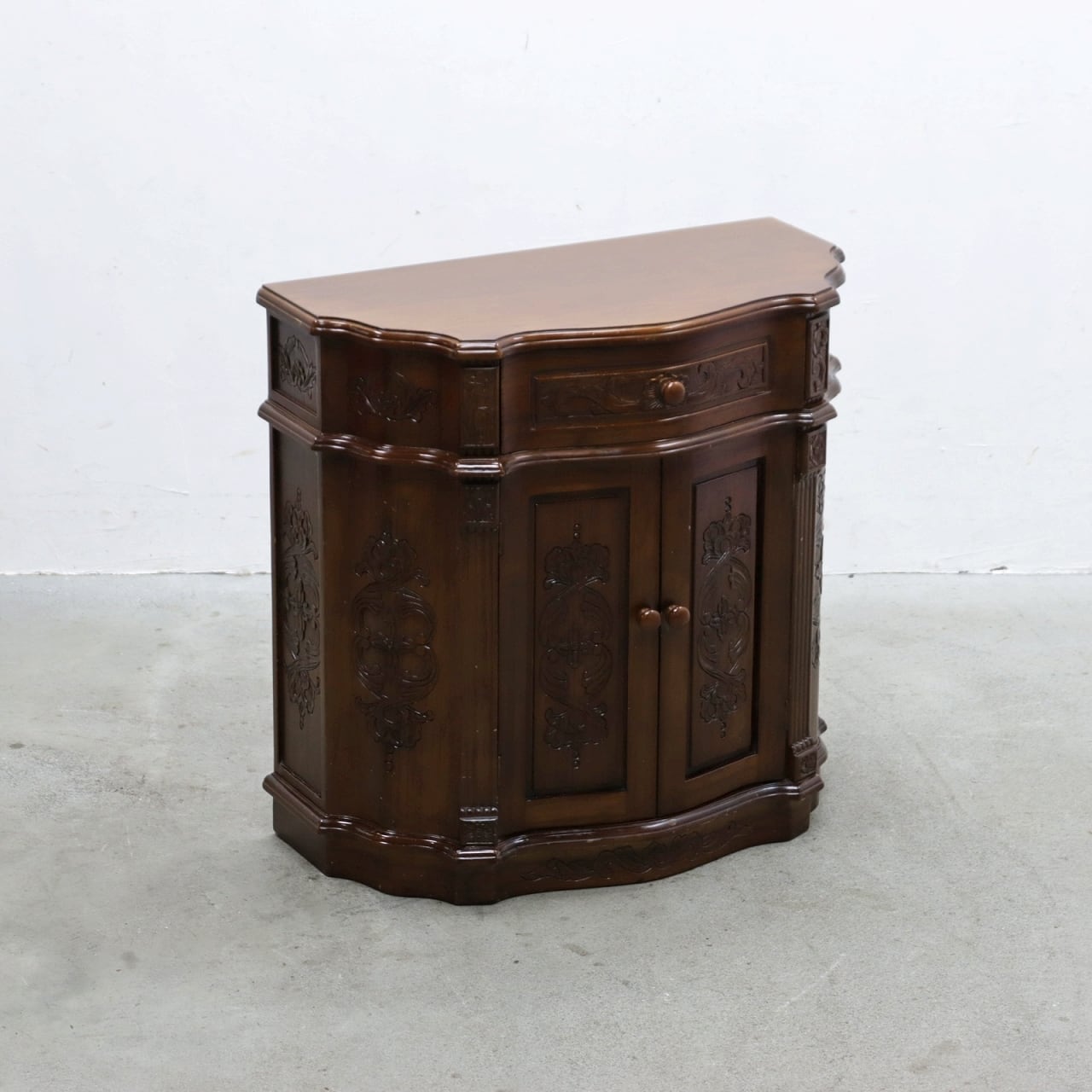 ヴィンテージ クラシカル コンソール デスク テーブル キャビネット 展示台 PKT12052