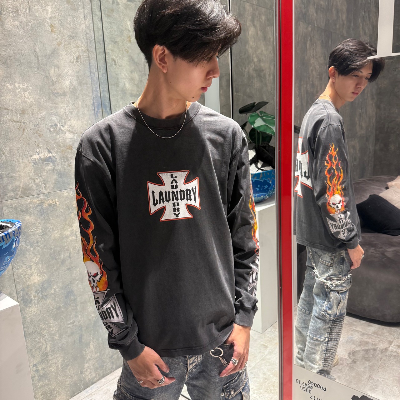 【PARIS LAUNDRY】IRON CROSS LS TSHIRT - 11