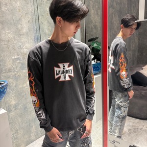 【PARIS LAUNDRY】IRON CROSS LS TSHIRT