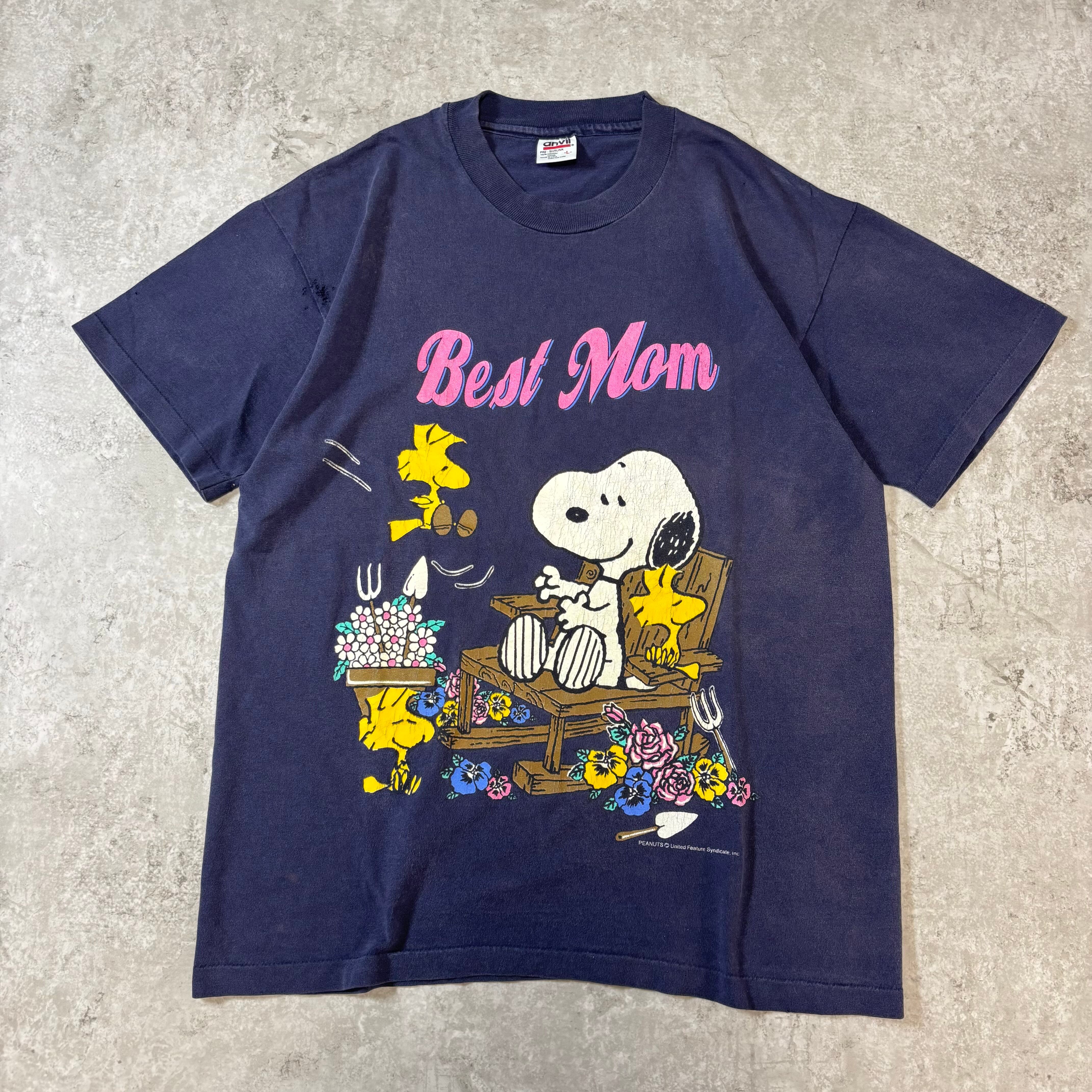 1990s "SNOOPY" S/S T-shirt "Best Mom" / 1990年代 スヌーピー 半袖 Tシャツ アメリカ製