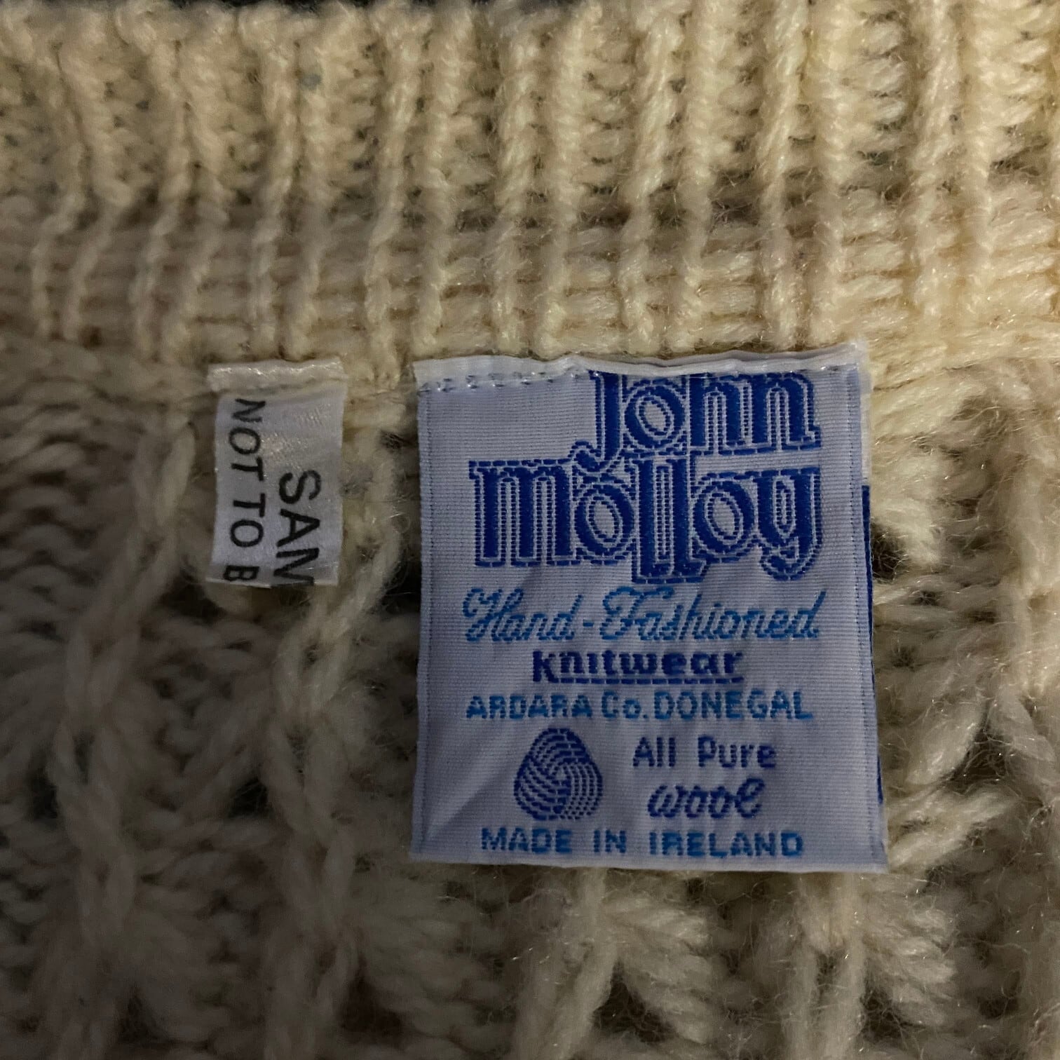 アイルランド製 John Molloy フィッシャーマン アランニット 