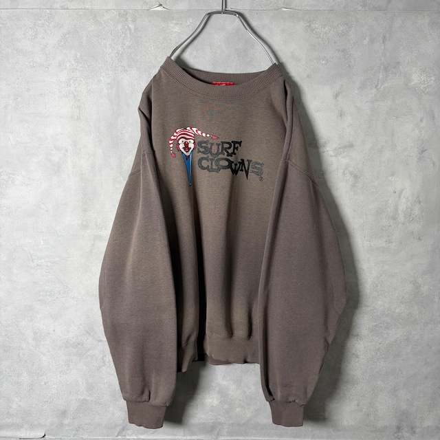 #7152 "SURF CLOWNS" print design fade sweat