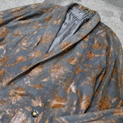 special leather pattern half coat