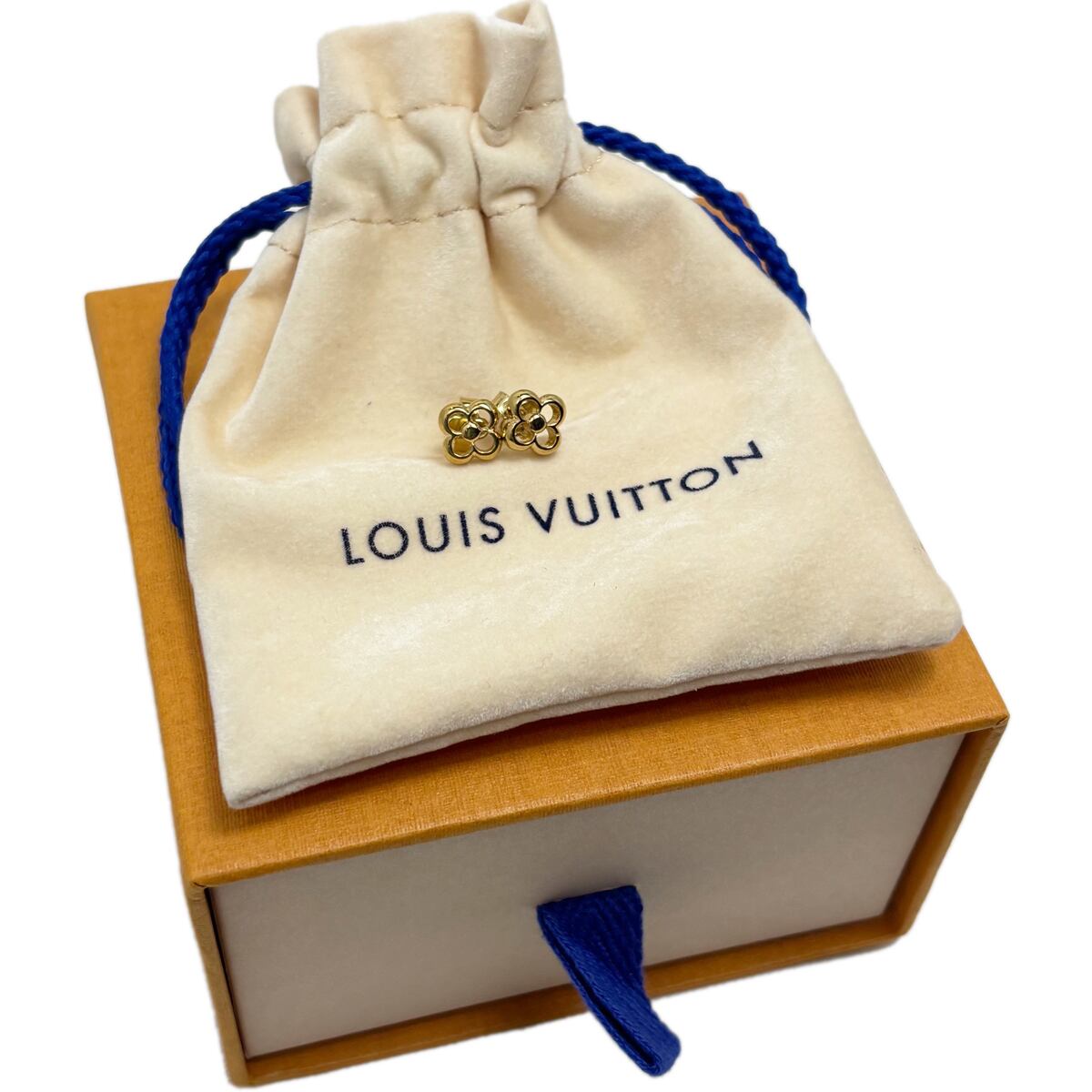 中古】 ルイヴィトン ピアス 両耳用 フラワーフル M68131 LVフラワー